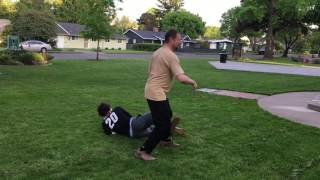 Escalating Push Hands Bout