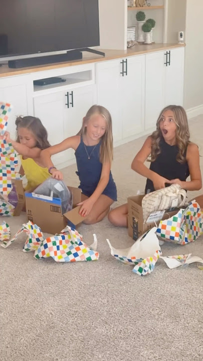 The Kids Open Back To School MYSTERY Gifts 🎁✨ #surprise #lifeaswegomez #backtoschool