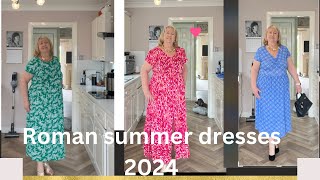 Roman summer dress haul plus size over 50 styling