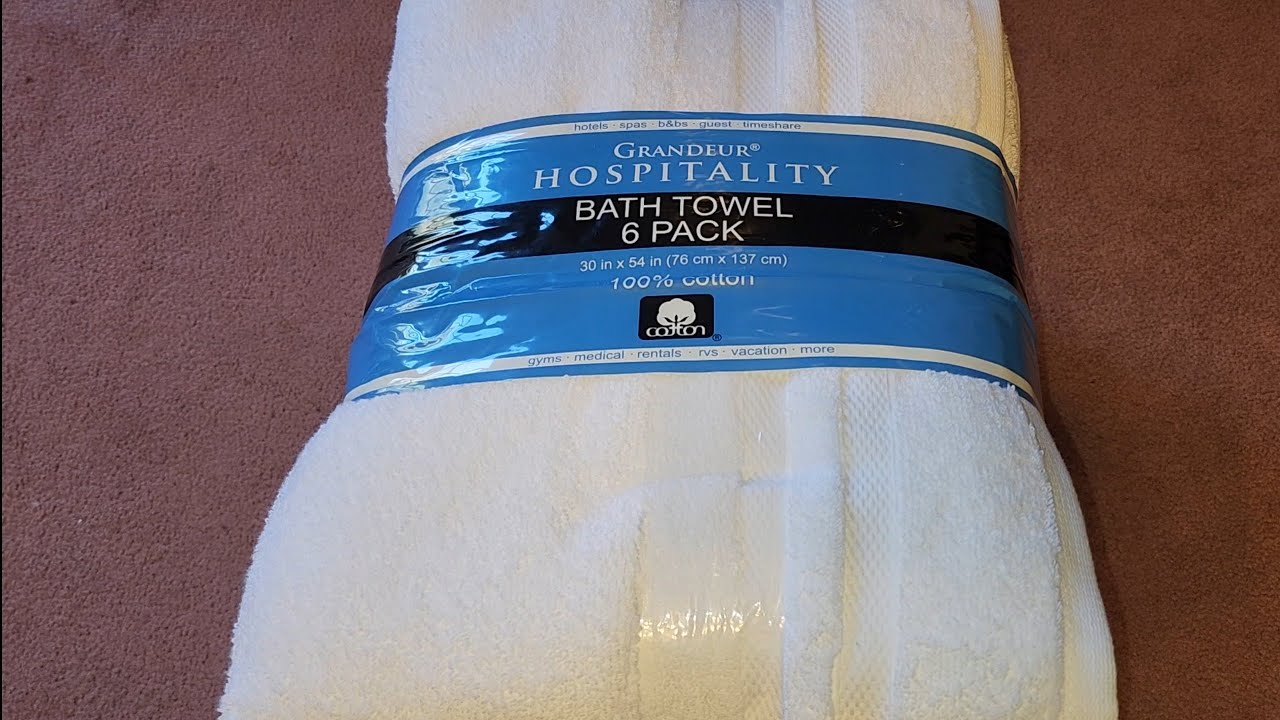 White Grandeur Hospitality Bath Towels Thick Cotton Hotel Hotel
