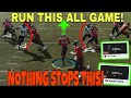 CHEAT CODE RUN PLAYS🏃‍♂️💨! Hardest Run Play Scheme 2 Stop in Madden NFL 21! Offense Tips and Tricks!