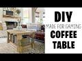 DIY Coffee Table made for serious gaming...