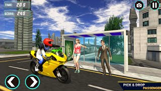 Motorbike Taxi Simulator Tourist Bike Driver 2022 | Android Gameplay screenshot 4