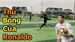Thử Thách Bóng Đá Asian Cup 2019 sút bóng của Ronaldo Neymar với Xuân Trường nhí và Quang Hải Nhí