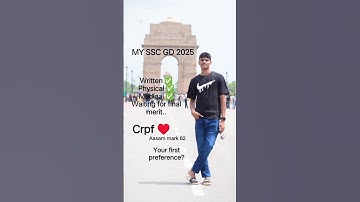 my ssc gd 2025 journey #song #music #love #sscgd2025 #motivation #sscgdshorts