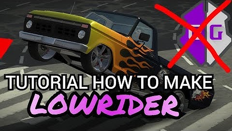 TUTORIAL HOW TO MAKE LOWRIDER IN CPM [only suspension setup and COG setup]
