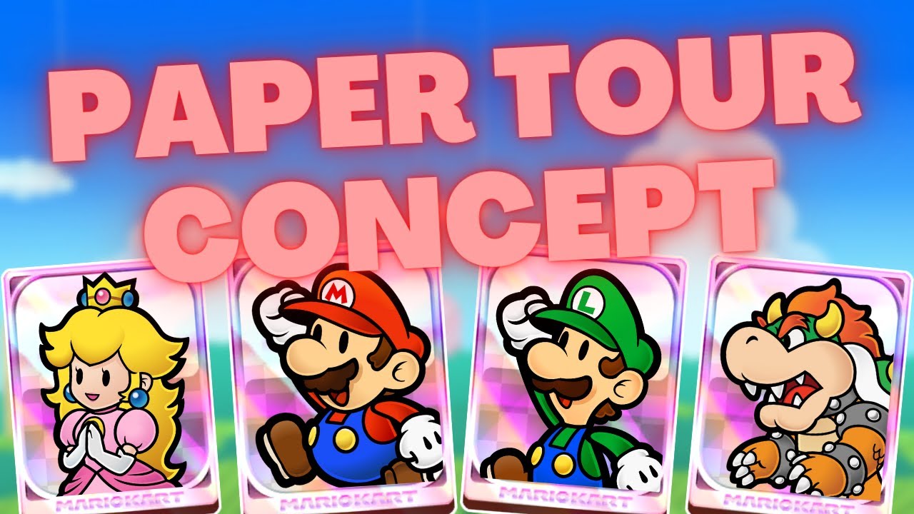Paper Tour Paper Tour Concept - Mario Kart Tour - YouTube