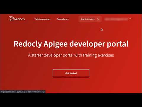 Apigee and Redocly portal demo