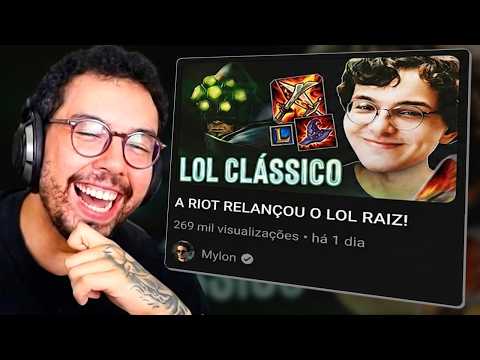 O LOL CLASSICO VAI CURAR A DEPRESSÃO! YETZ REAGINDO: A RIOT RELANÇOU O LOL RAIZ! MYLON