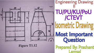 Isometric Drawing | Lecture:11| Engineering Drawing II | Prashant YT | CTEVT | 2nd Sem | Civil Eng |