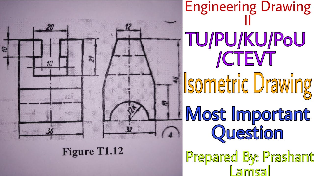 Isometric Drawing | Lecture:11| Engineering Drawing II | Prashant YT ...