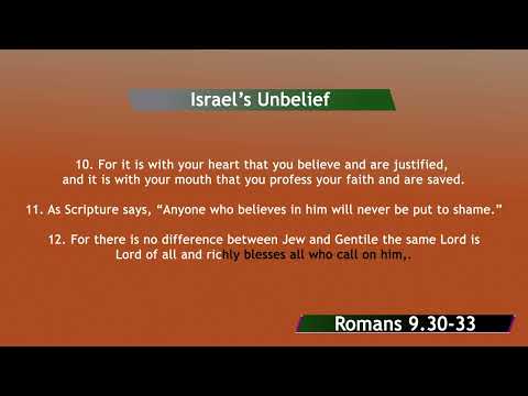 Israel’s Unbelief -