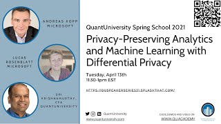 Privacy-preserving Analytics and Machine Learning with Differential Privacy