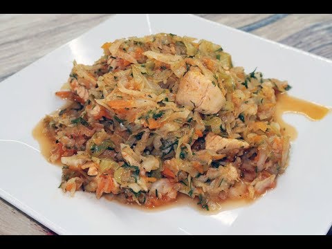 Мясо индейки с капустой в мультиварке