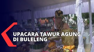 Begini Upacara Pecaruan Tawur Gentuh Kesanga di Buleleng