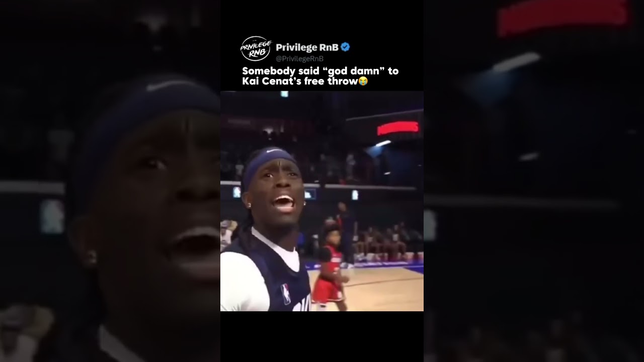 Somebody said “god damn” to Kai Cenat’s free throw😭