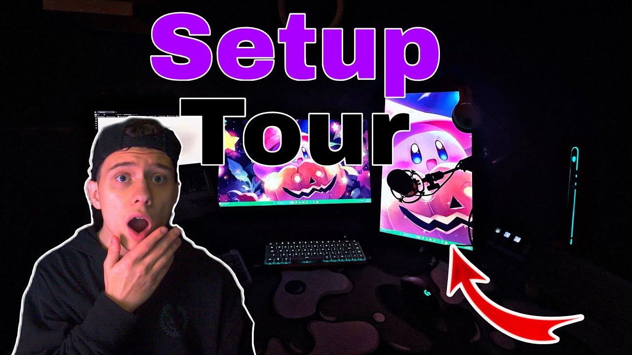 Gaming Setup/ Room Tour! - 2025 - Ultimate Small Room Setup - YouTube