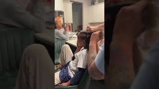 Jorji singing while Millie gets her hair braided ❤️