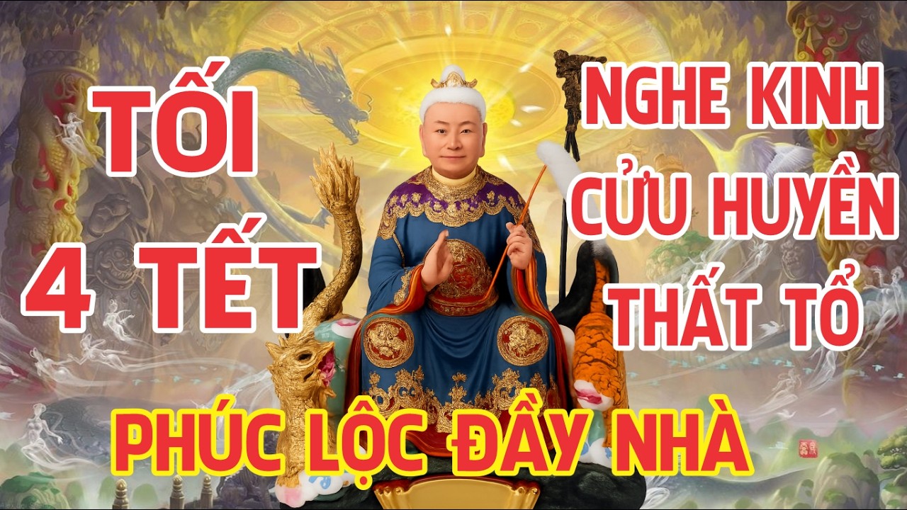 Tối Mùng 4 Tết  Tụng Kinh Sám Hối CỬU HUYỀN THẤT TỔ Tài Lộc Sẽ Đến Gia Đạo Bình An