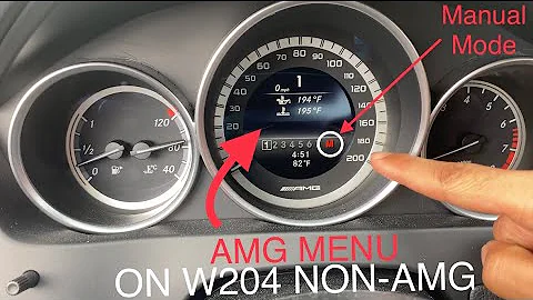 AMG Menu Features on Non-AMG W204 Models