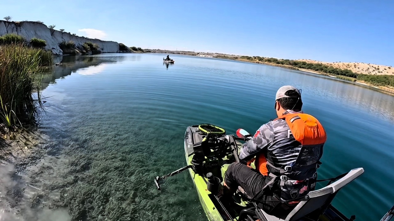 pesca en agua clara y una sorpresa inesperada al final