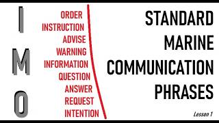 INGLESE NAVALE - SMCP - Standard Marine Communication Phrases - Lesson 1 - NOVE TIPI DI MESSAGGIO
