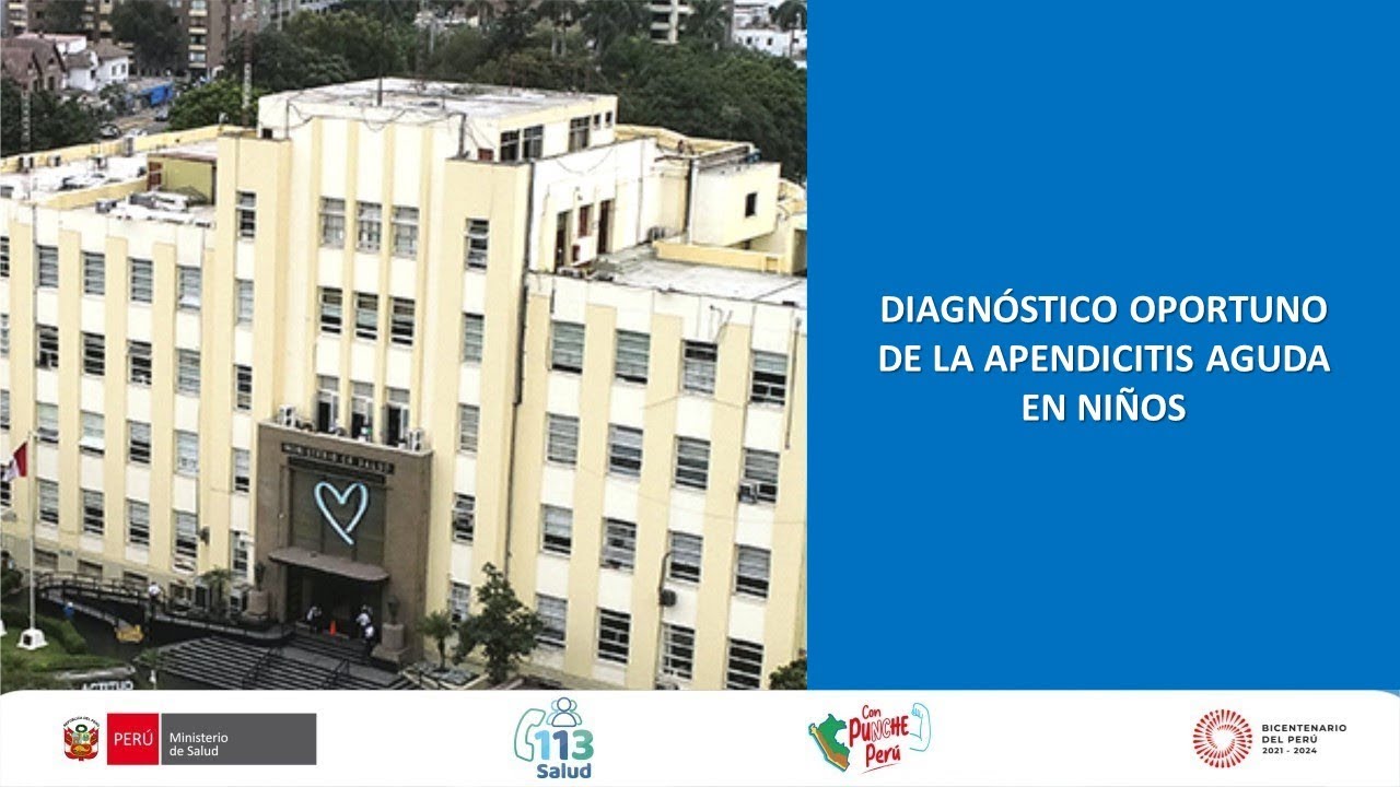 DIAGNÓSTICO OPORTUNO DE LA APENDICITIS AGUDA EN NIÑOS