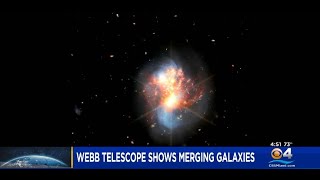 James Webb Telescope Captures Two Merging Galaxies