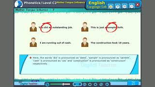 Mother Tongue Influence, Phonetics - English language lab