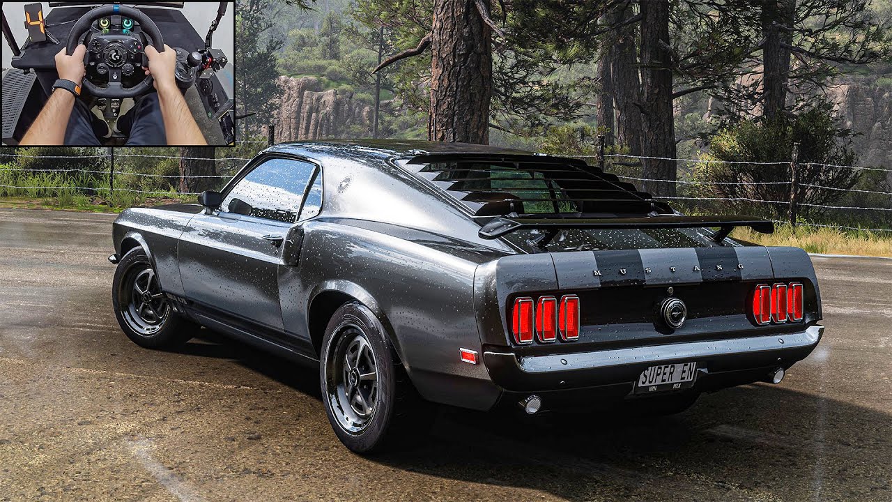 John Wick Ford Mustang 1969 - Forza Horizon 5 | Logitech G923 Steering Wheel