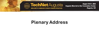 Plenary Address and Joint PEO Panel
