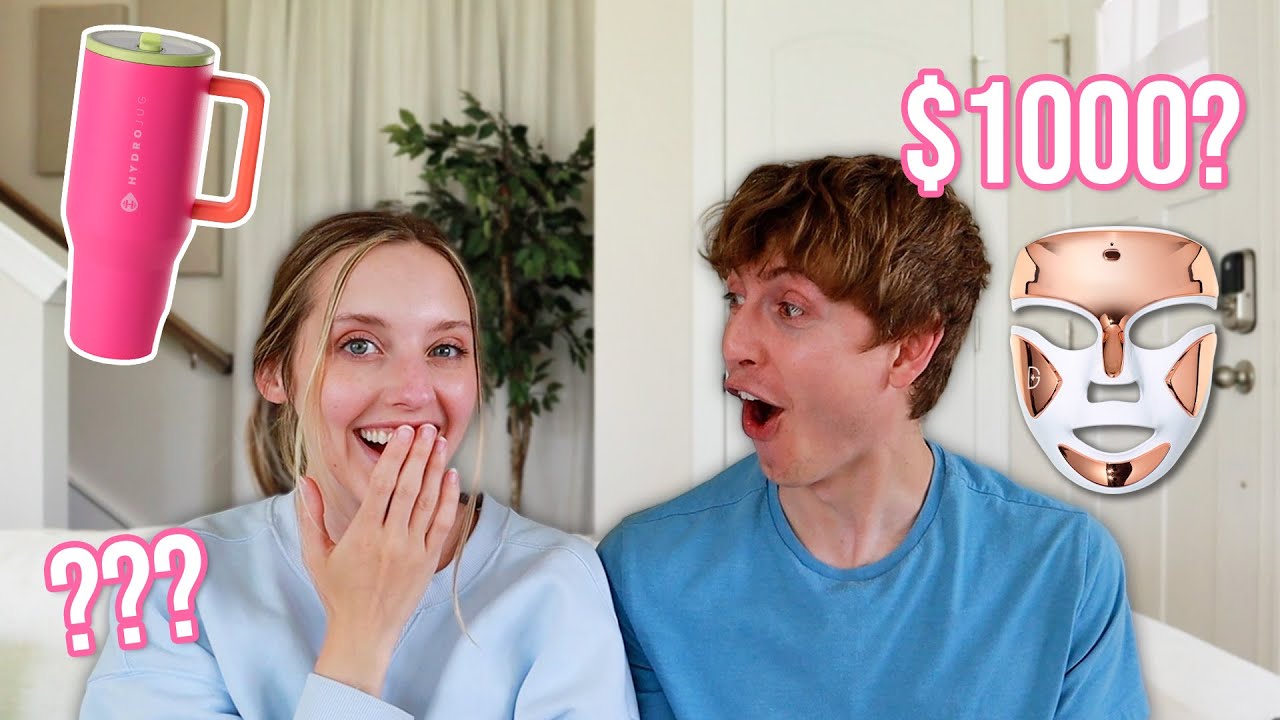 MY HUSBAND GUESSES HOW MUCH IT COSTS TO BE A GIRL!