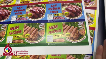 IN GIA CÔNG STICKER #INNHANH #INOFFSET