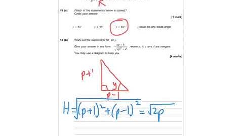 AQA Further Maths Level 2 Certificate 2016 Paper 2 - Q18 - Trigonometry