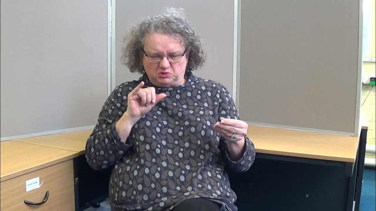 Role shift in bsl eating and drinking theme youtube