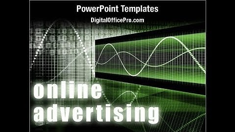 Online Advertising PowerPoint Template Backgrounds - DigitalOfficePro #02191