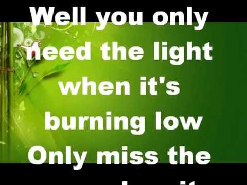Well you only need the light when it's burning low - YouTube