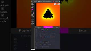 smooth coloring interpolation of mandelbrot fractal #creativecoding #shaders #fractal #glsl