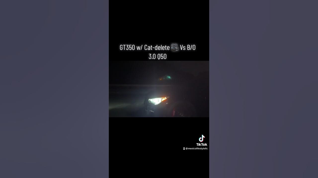 🐍🐎 GT350 w/ catdelete Vs B/O 3.0 Q50 🔥🏁 shorts YouTube