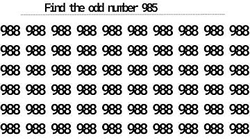 This Puzzle Is Tough – Can You Find 985