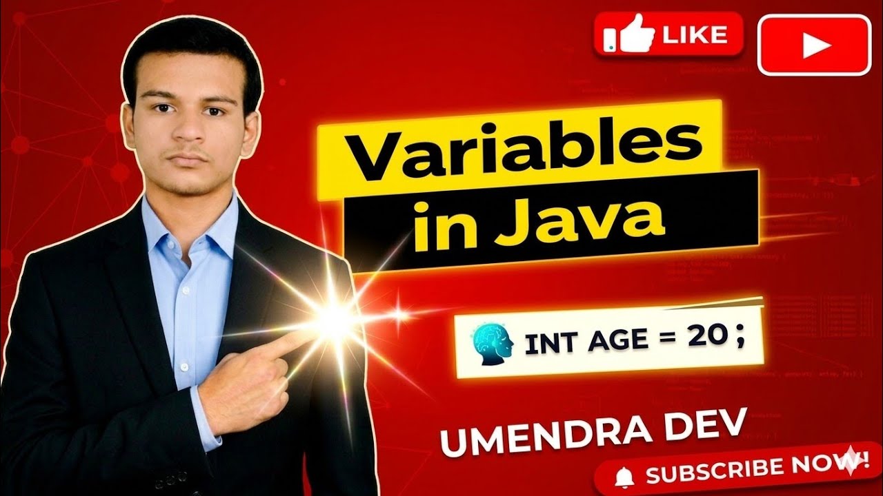 Introduction to Java Language | Variables |  Lecture 1 | Complete Course