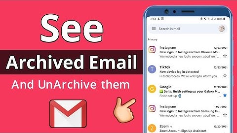 How to View Archived Emails in Gmail Mobile (2022) || See Archived mails on Gmail and UnArchive them