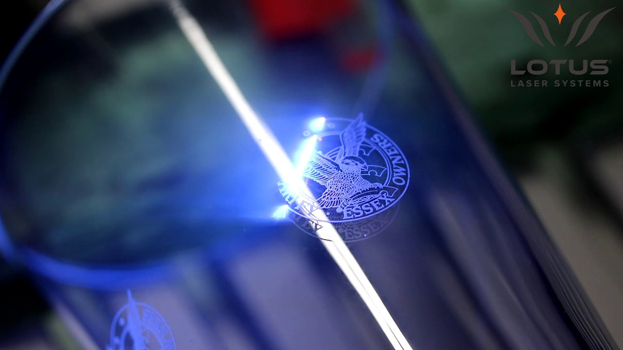 Meta C 5w UV laser engraving a glass YouTube