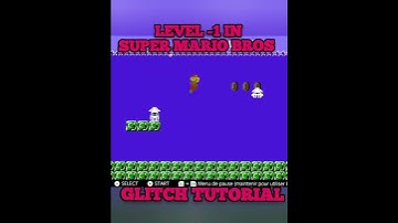 GLITCH TUTORIAL HOW TO PERFORM THE -1 LEVEL GLITCH IN NES SUPER MARIO BROS