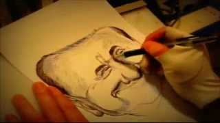Making of Silvio Berlusconi resigns Caricature 貝盧斯科尼似顏繪製作特輯