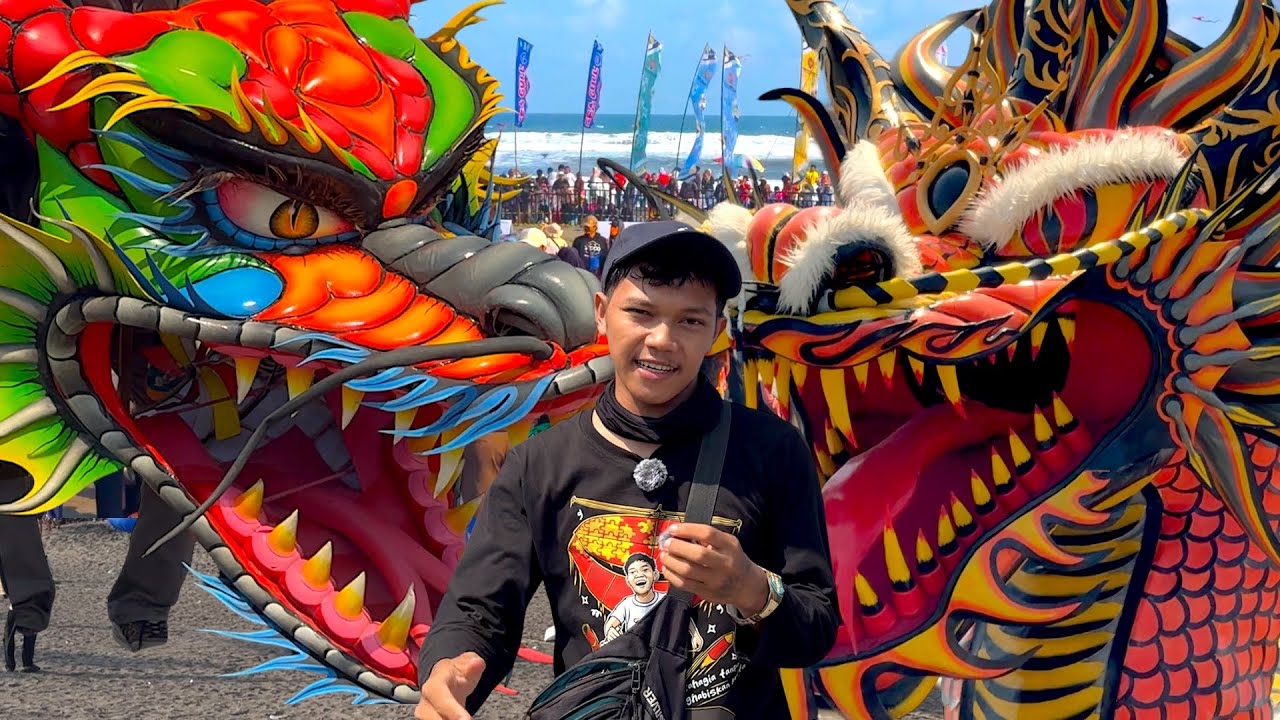 NAGA RAKSASA!! FESTIVAL LAYANGAN NAGA INTERNASIONAL JOGJA 2025 — Spektakuler & Menggelegar!