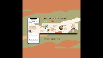 Healthy recipe for life instagram carousel powerpoint template