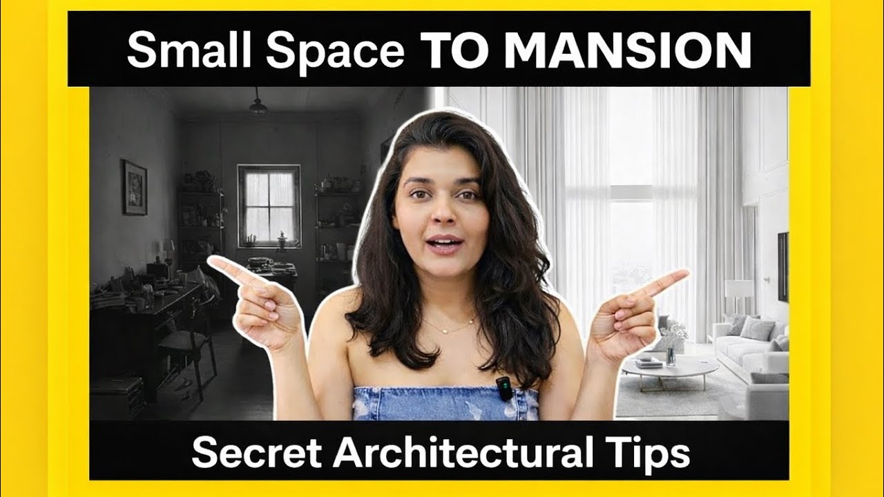 Small Space Big Luxury!! Architectural Secrets to make any room look massive 