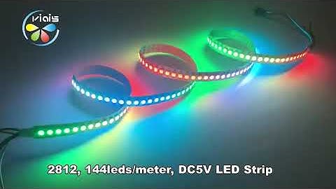 144led WS2812 IC led strip light, one led one cut