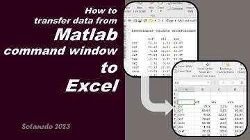 How to transfer data from Matlab command window or Matlab log file to Excel